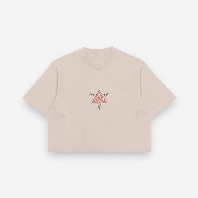 SACRED GEOMETRIES SAND CROP TOP